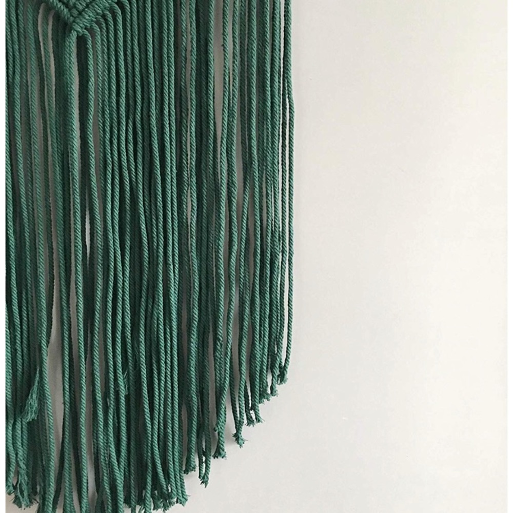 Evergreen Forest Leaf Holiday Boho Macrame Art 🌲 - Picture 3 of 3